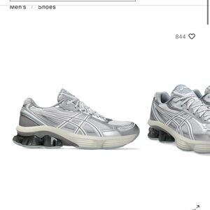 ASICS Silver and Gray Women's Athletic Running Shoes